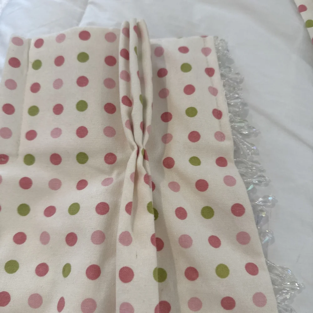 Custom Made Leopard Pink Polka Dot Std Shams Euro Shams Bedskirt Curtains 7pcs